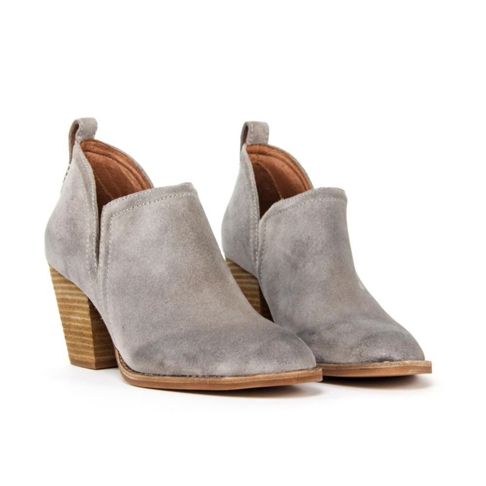 Jeffrey Campbell Rosalee Bootie in Nubuck Washed Natural